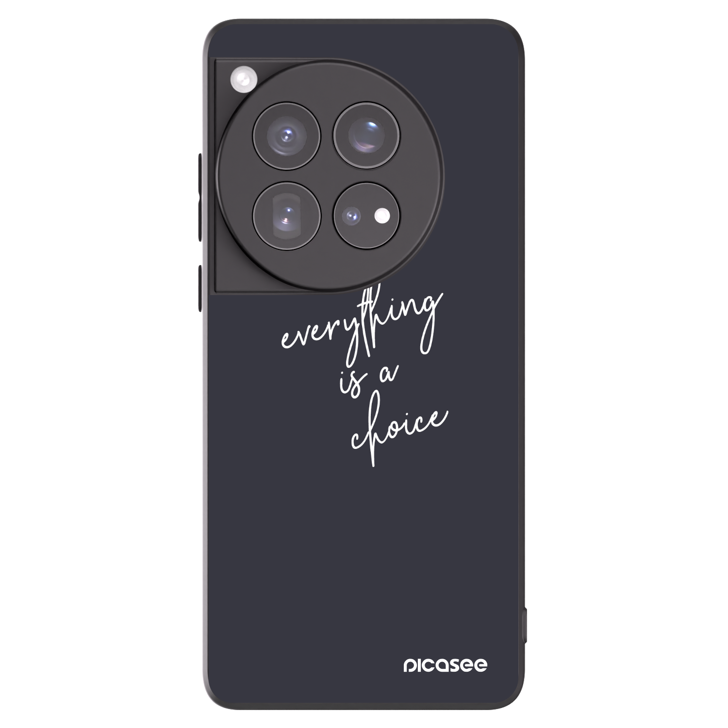 Picasee fekete szilikon tok az alábbi mobiltelefonokra OnePlus 12 5G - Everything is a choice