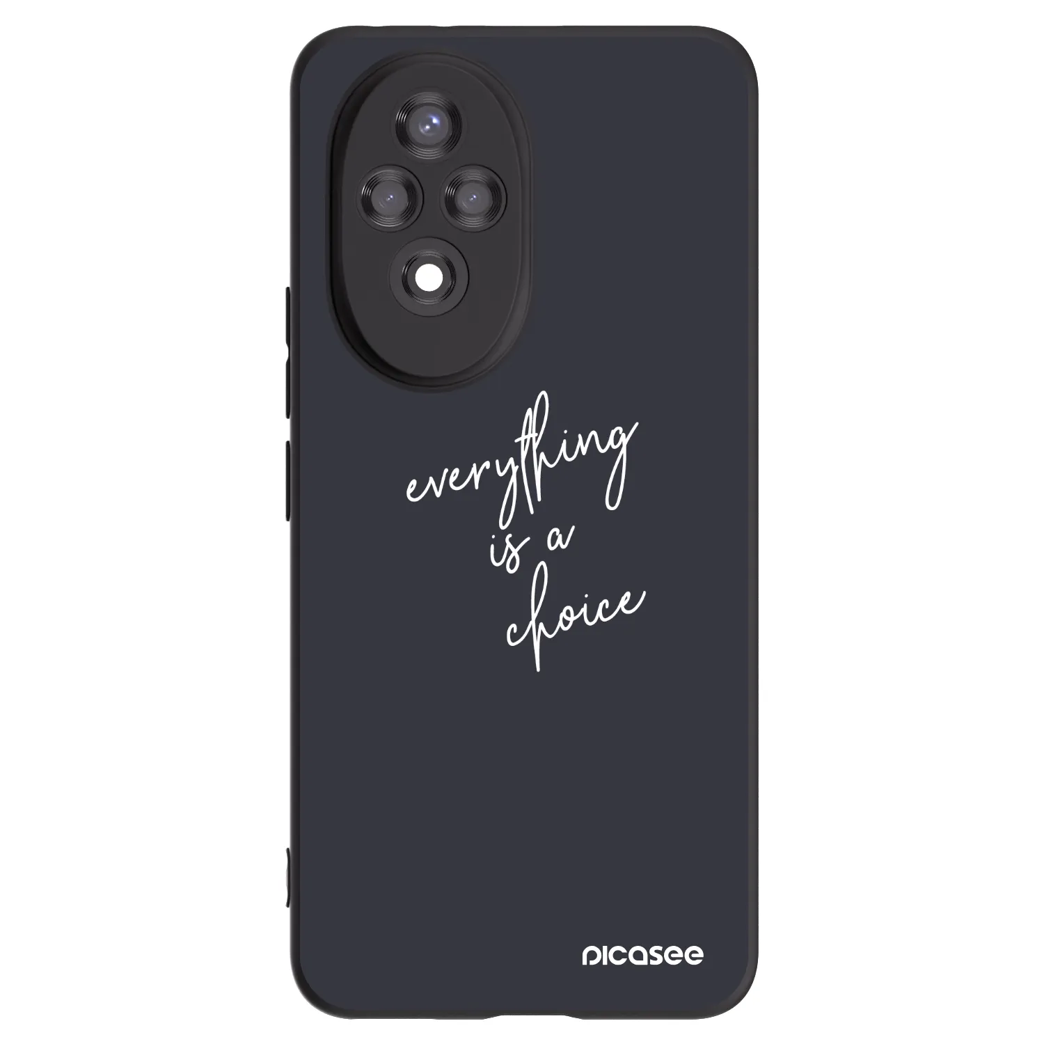 Picasee fekete szilikon tok az alábbi mobiltelefonokra Honor 200 Pro 5G - Everything is a choice