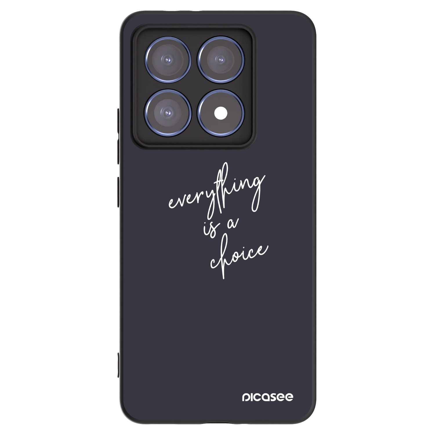 Picasee fekete szilikon tok az alábbi mobiltelefonokra Xiaomi 14T Pro - Everything is a choice