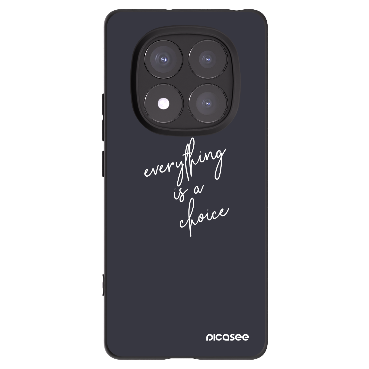 Picasee fekete szilikon tok az alábbi mobiltelefonokra Xiaomi Redmi Note 14 Pro 5G - Everything is a choice