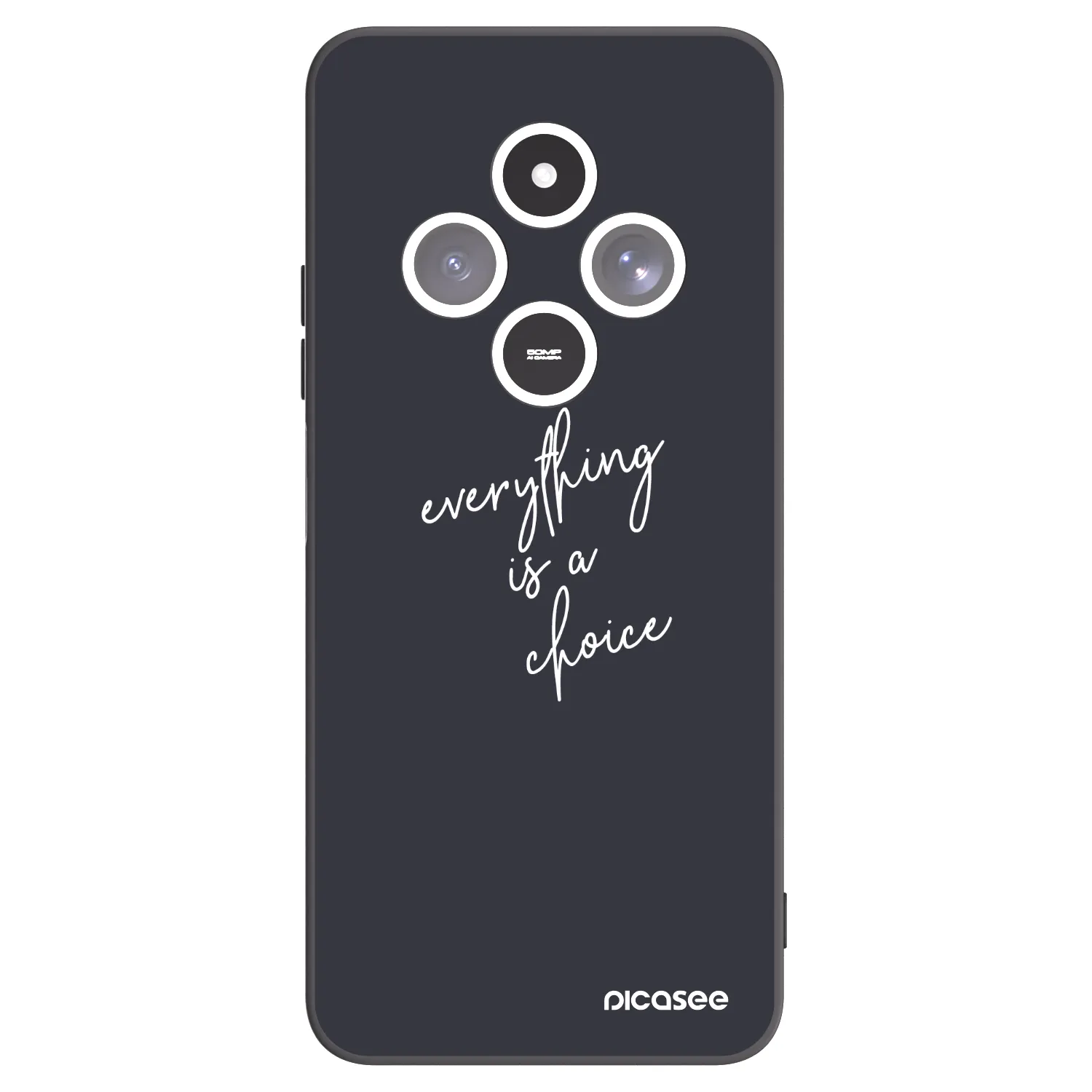Picasee fekete szilikon tok az alábbi mobiltelefonokra Xiaomi Redmi 14C - Everything is a choice