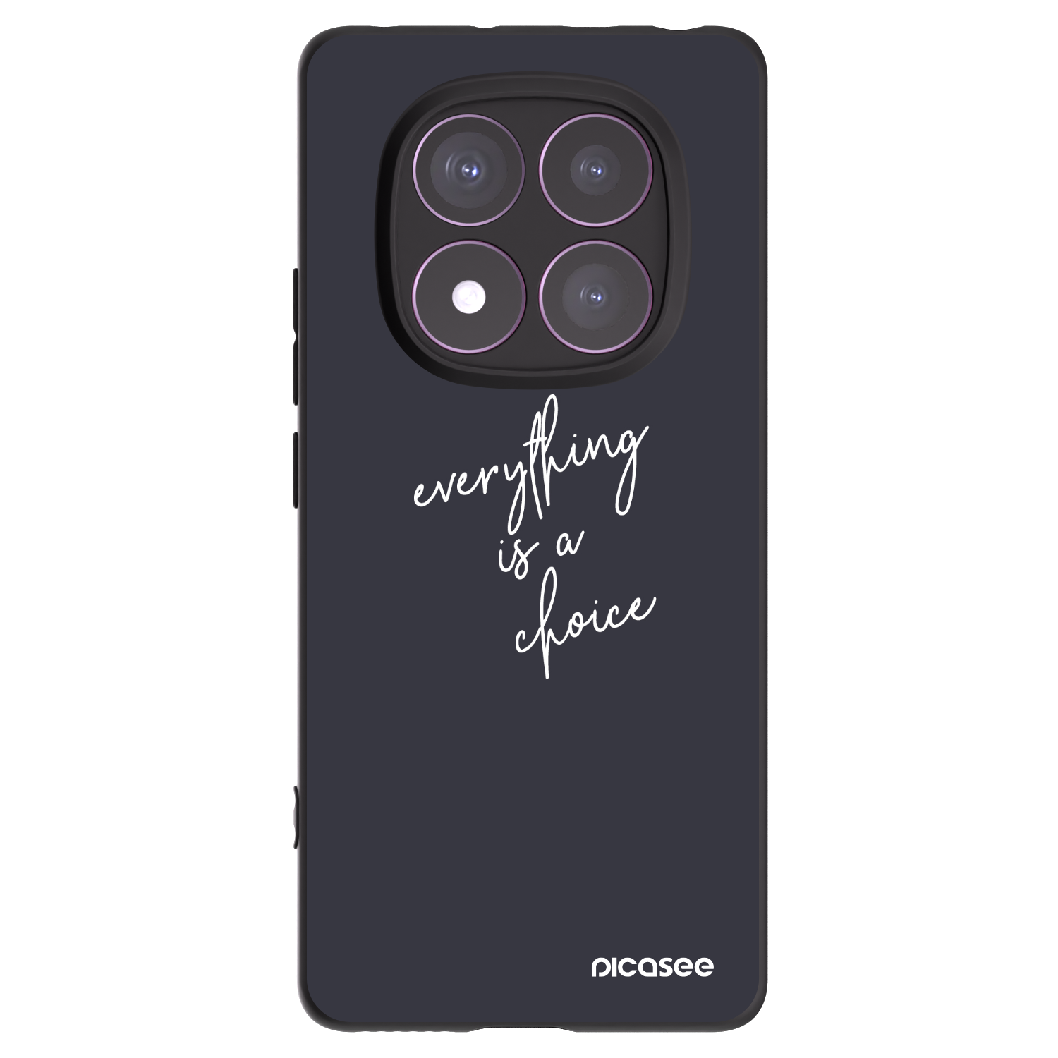 Picasee fekete szilikon tok az alábbi mobiltelefonokra Xiaomi Redmi Note 14 Pro 4G - Everything is a choice