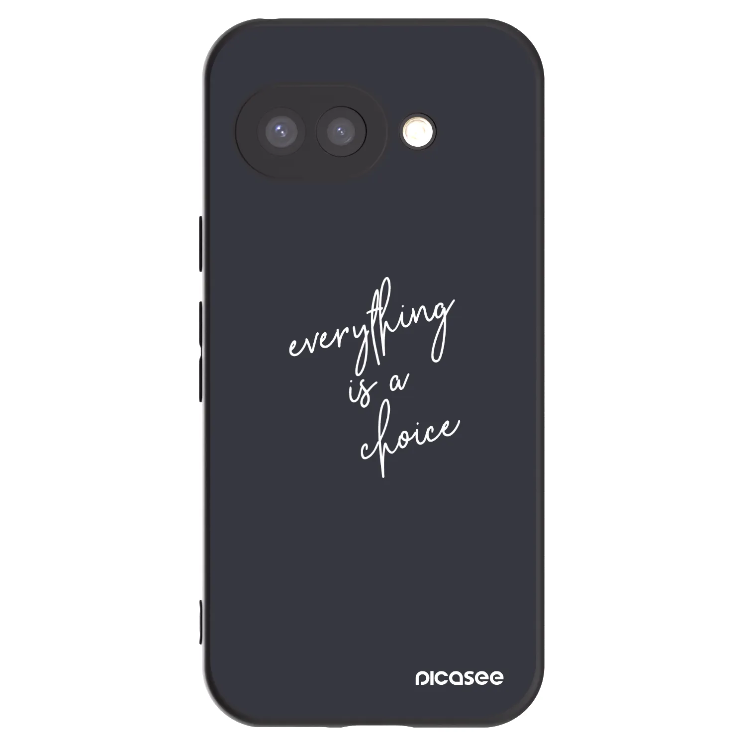 Picasee fekete szilikon tok az alábbi mobiltelefonokra Google Pixel 9a - Everything is a choice