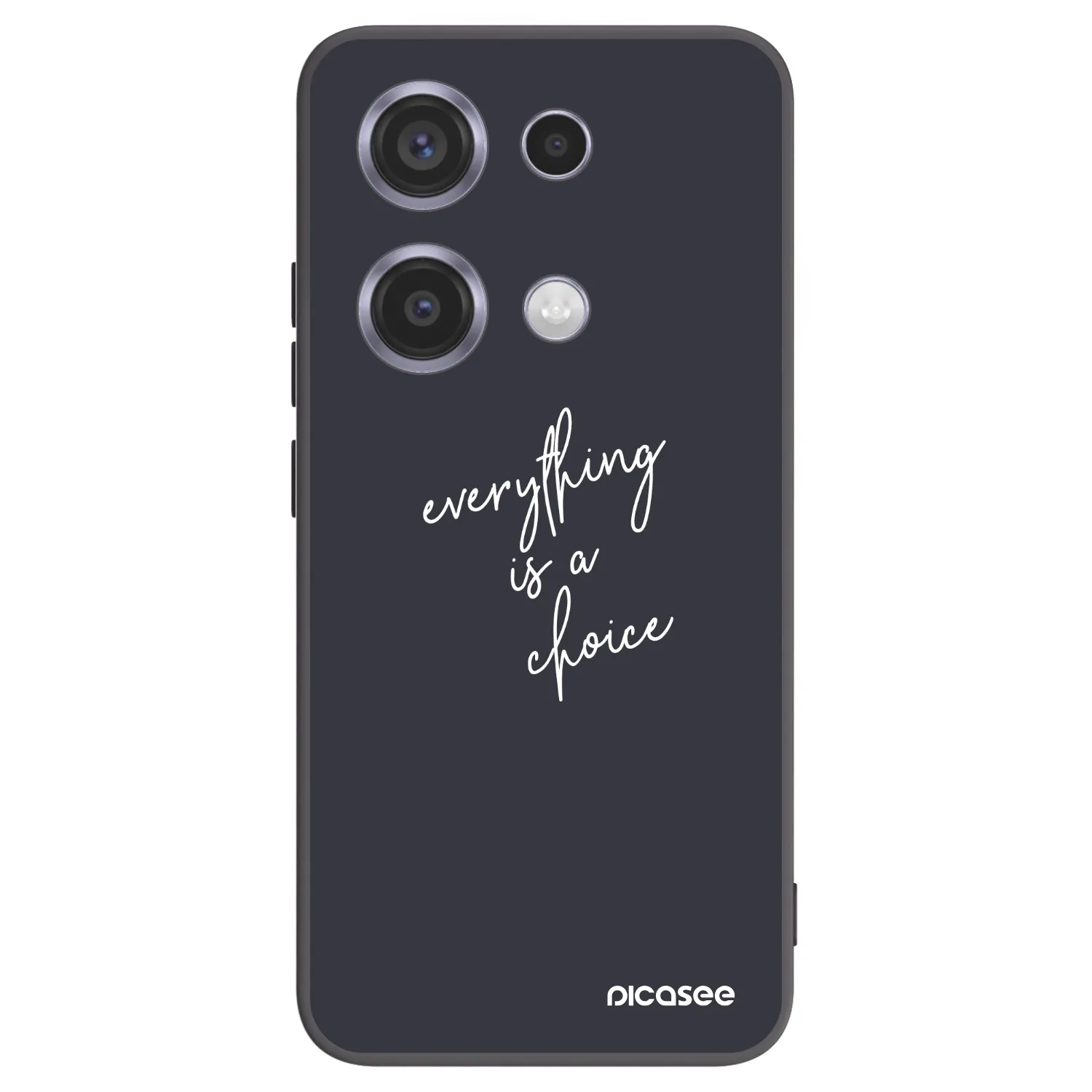 Picasee fekete szilikon tok az alábbi mobiltelefonokra Xiaomi Redmi Note 14S - Everything is a choice