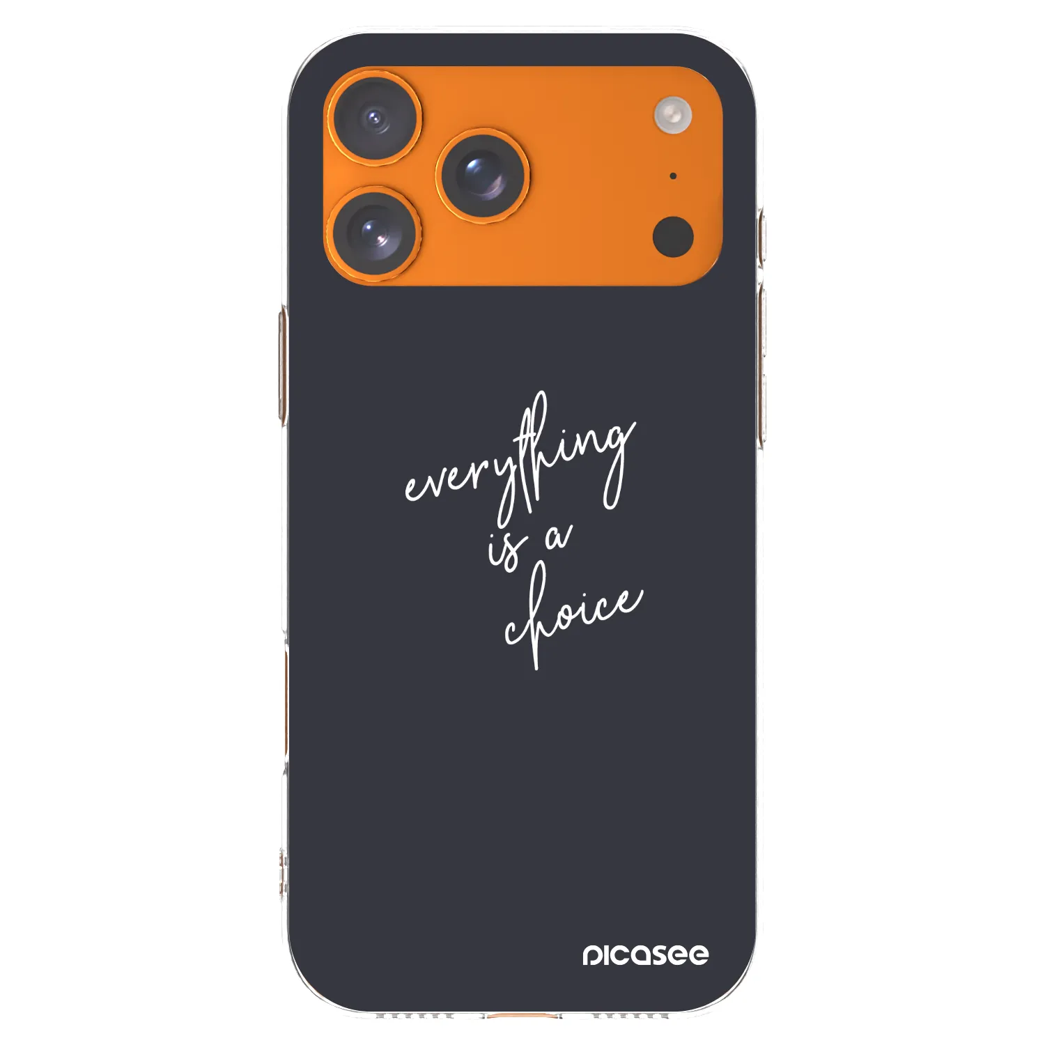 Picasee átlátszó szilikon tok az alábbi mobiltelefonokra Apple iPhone 17 Pro Max - Everything is a choice