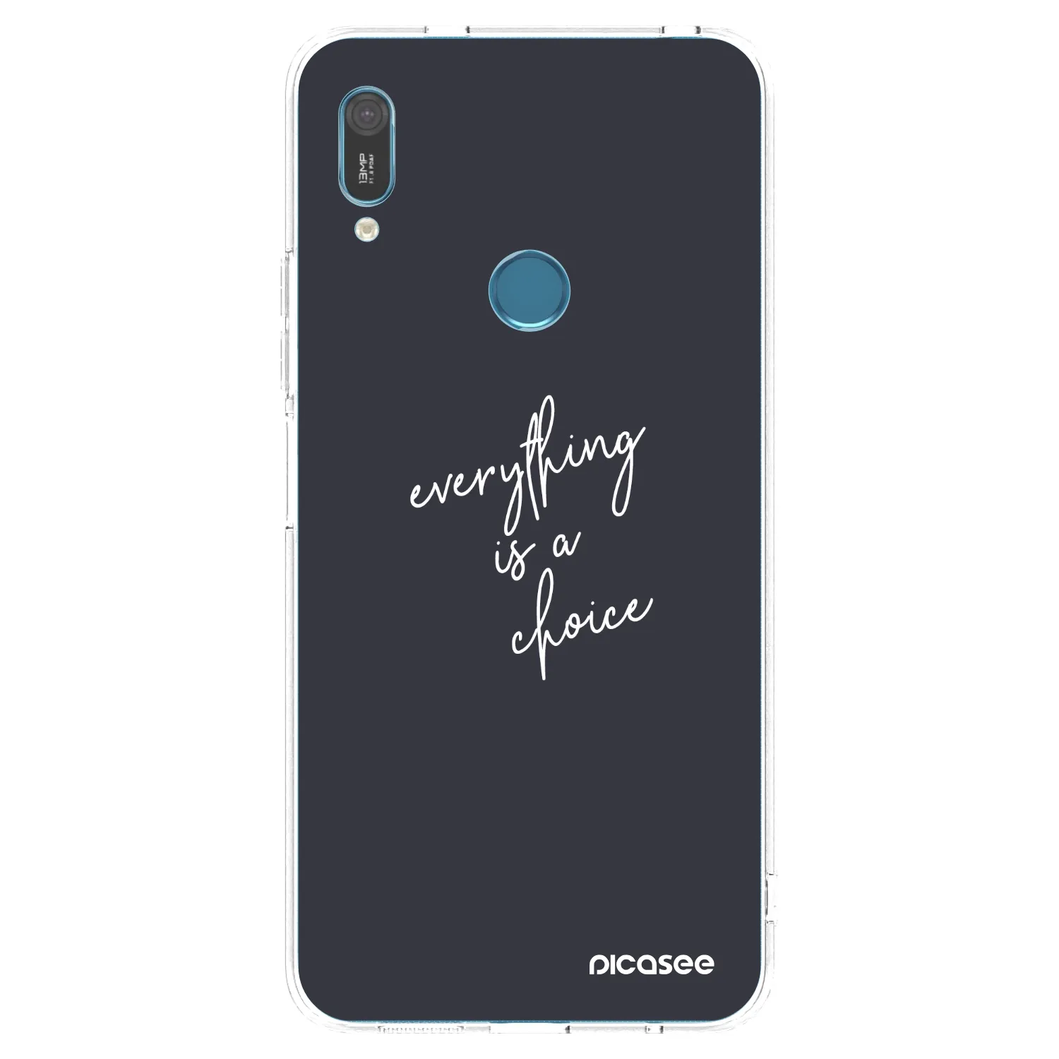 Picasee átlátszó szilikon tok az alábbi mobiltelefonokra Huawei Y6 2019 - Everything is a choice
