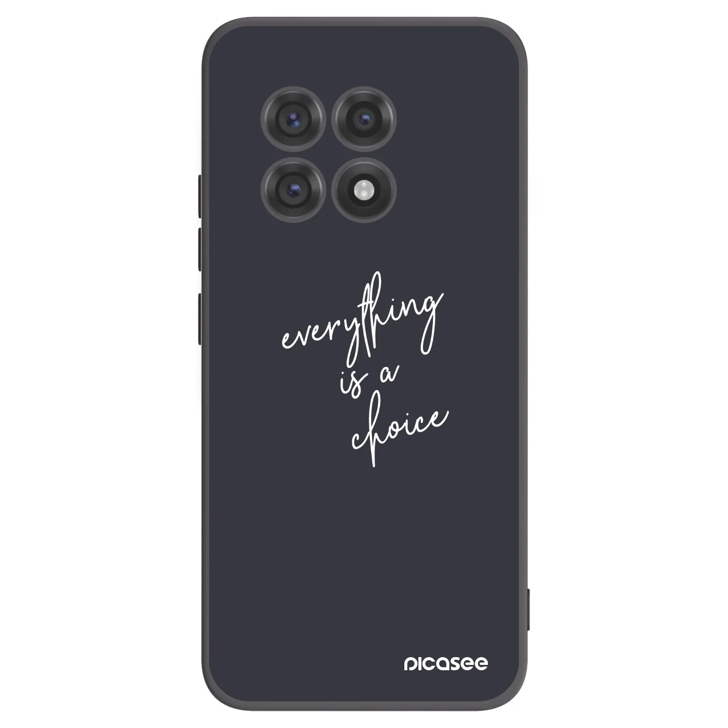 Picasee fekete szilikon tok az alábbi mobiltelefonokra OnePlus 13R 5G - Everything is a choice