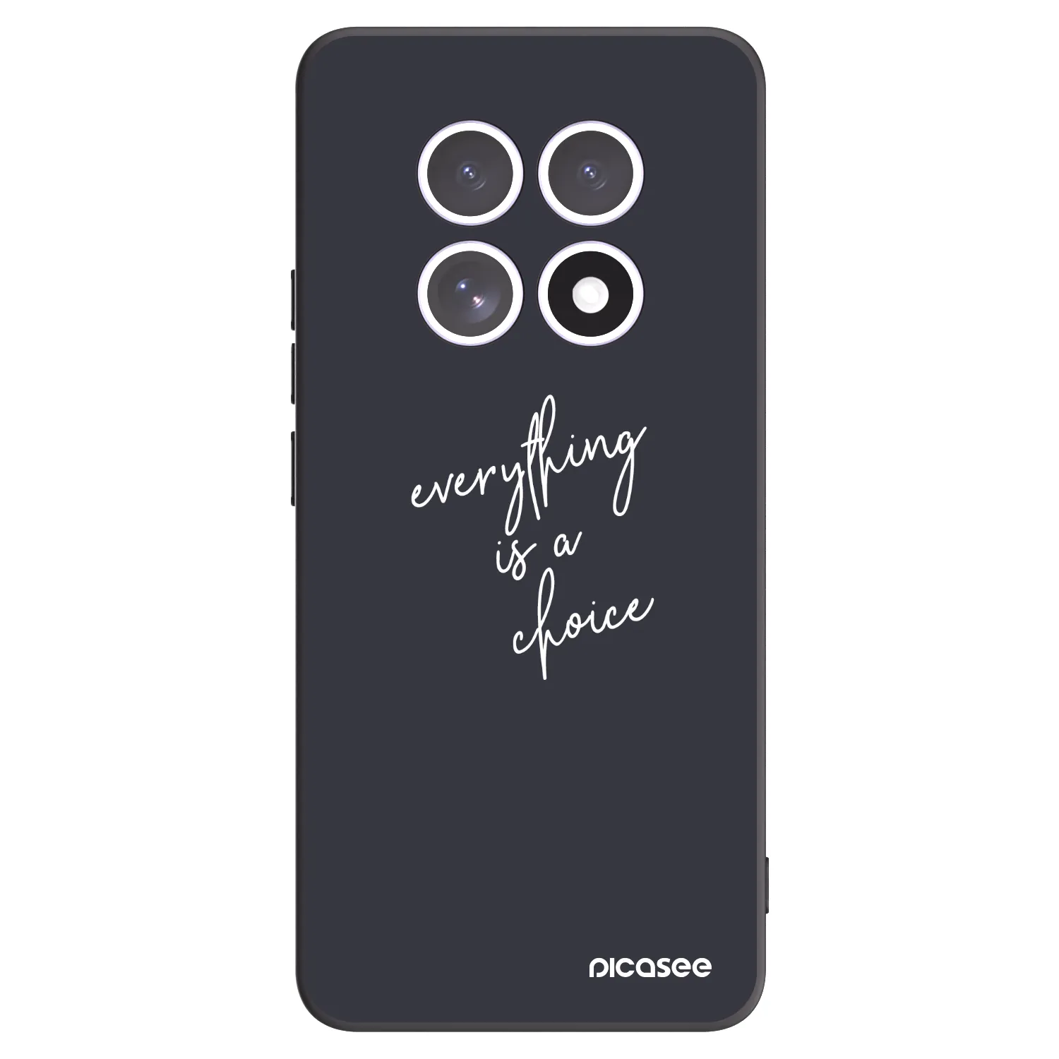 Picasee fekete szilikon tok az alábbi mobiltelefonokra Xiaomi Redmi Note 15 - Everything is a choice
