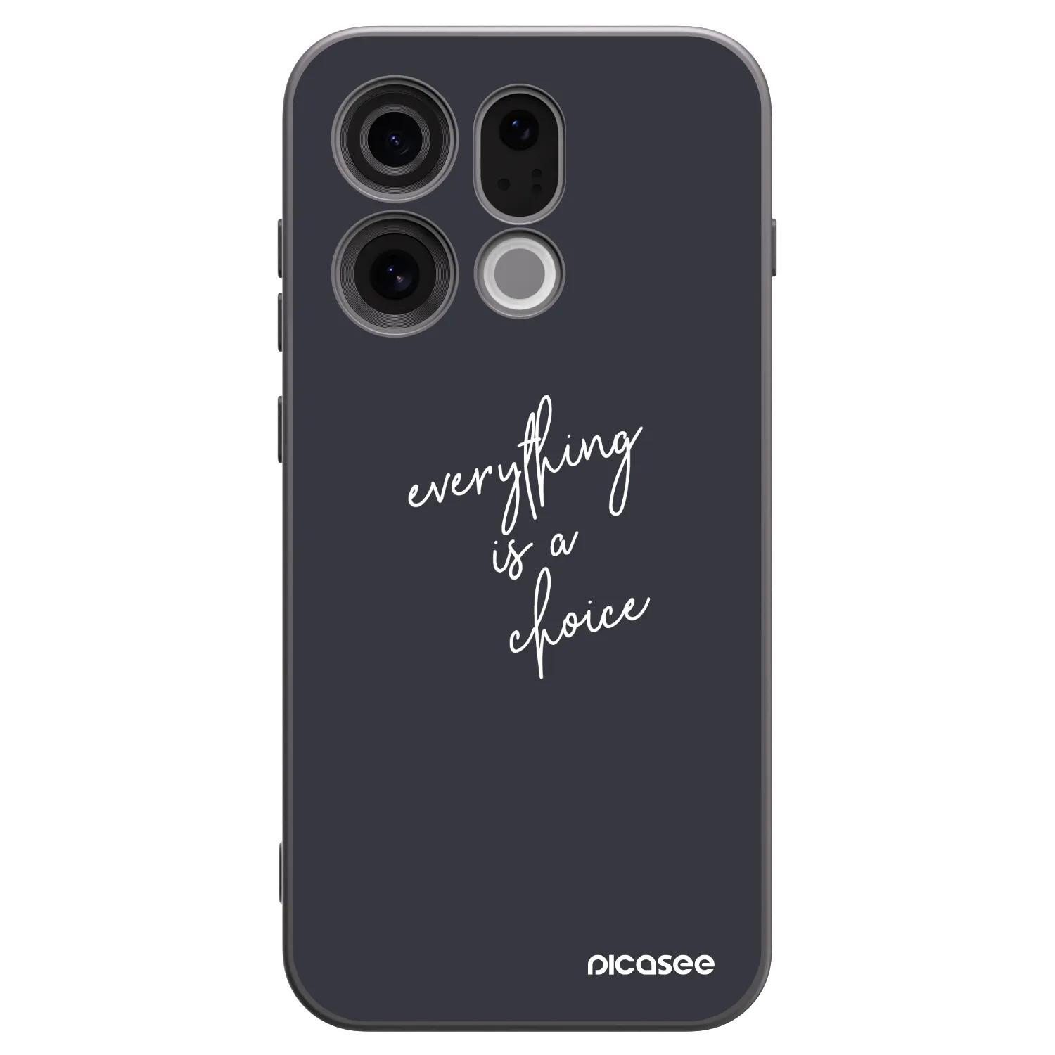 Picasee fekete szilikon tok az alábbi mobiltelefonokra OPPO Find X9 - Everything is a choice