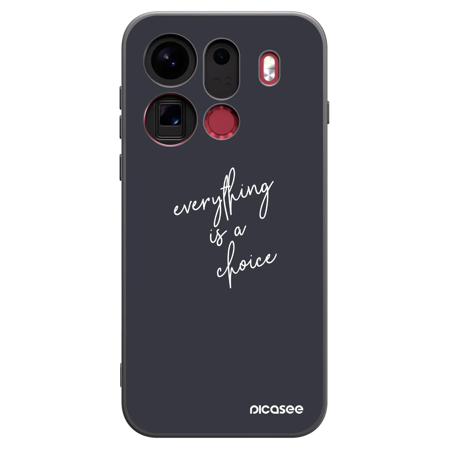 Picasee fekete szilikon tok az alábbi mobiltelefonokra OPPO Find X9 Pro - Everything is a choice