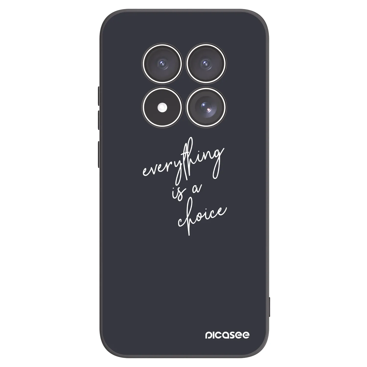 Picasee fekete szilikon tok az alábbi mobiltelefonokra Xiaomi Redmi Note 15 Pro 5G - Everything is a choice