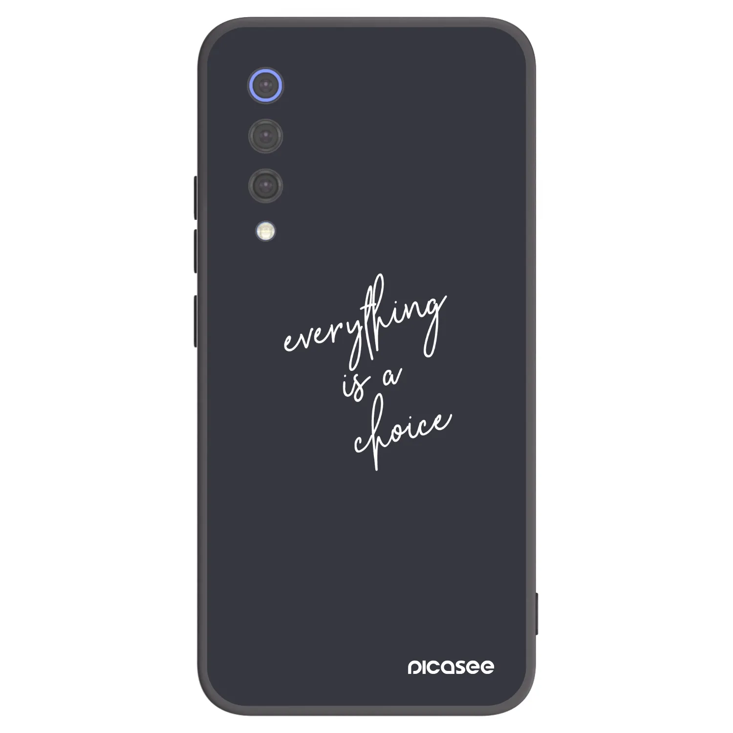 Picasee fekete szilikon tok az alábbi mobiltelefonokra Xiaomi Mi 9 SE - Everything is a choice