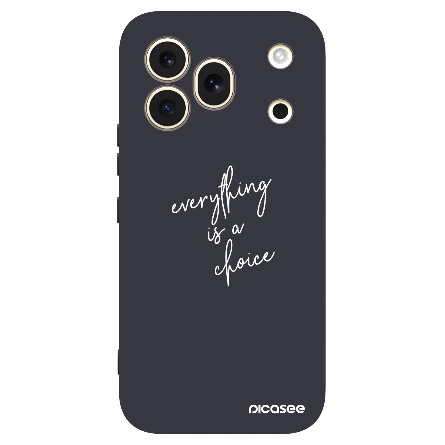 Picasee fekete szilikon tok az alábbi mobiltelefonokra Honor 600 Pro - Everything is a choice