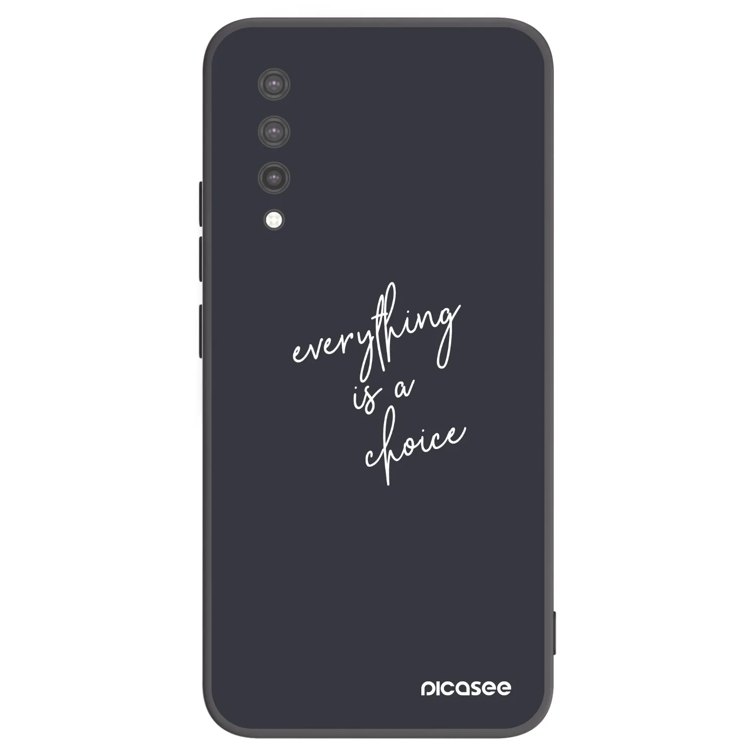 Picasee fekete szilikon tok az alábbi mobiltelefonokra Xiaomi Mi 9 Lite - Everything is a choice