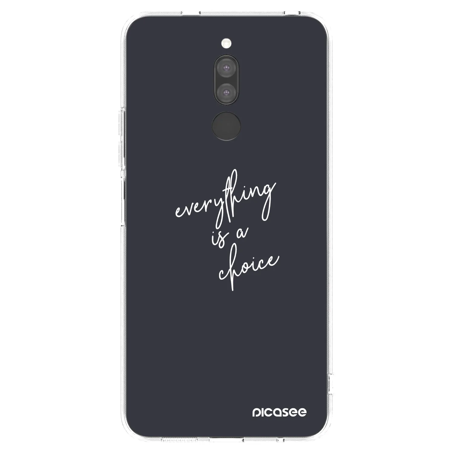 Picasee átlátszó szilikon tok az alábbi mobiltelefonokra Xiaomi Redmi 8 - Everything is a choice