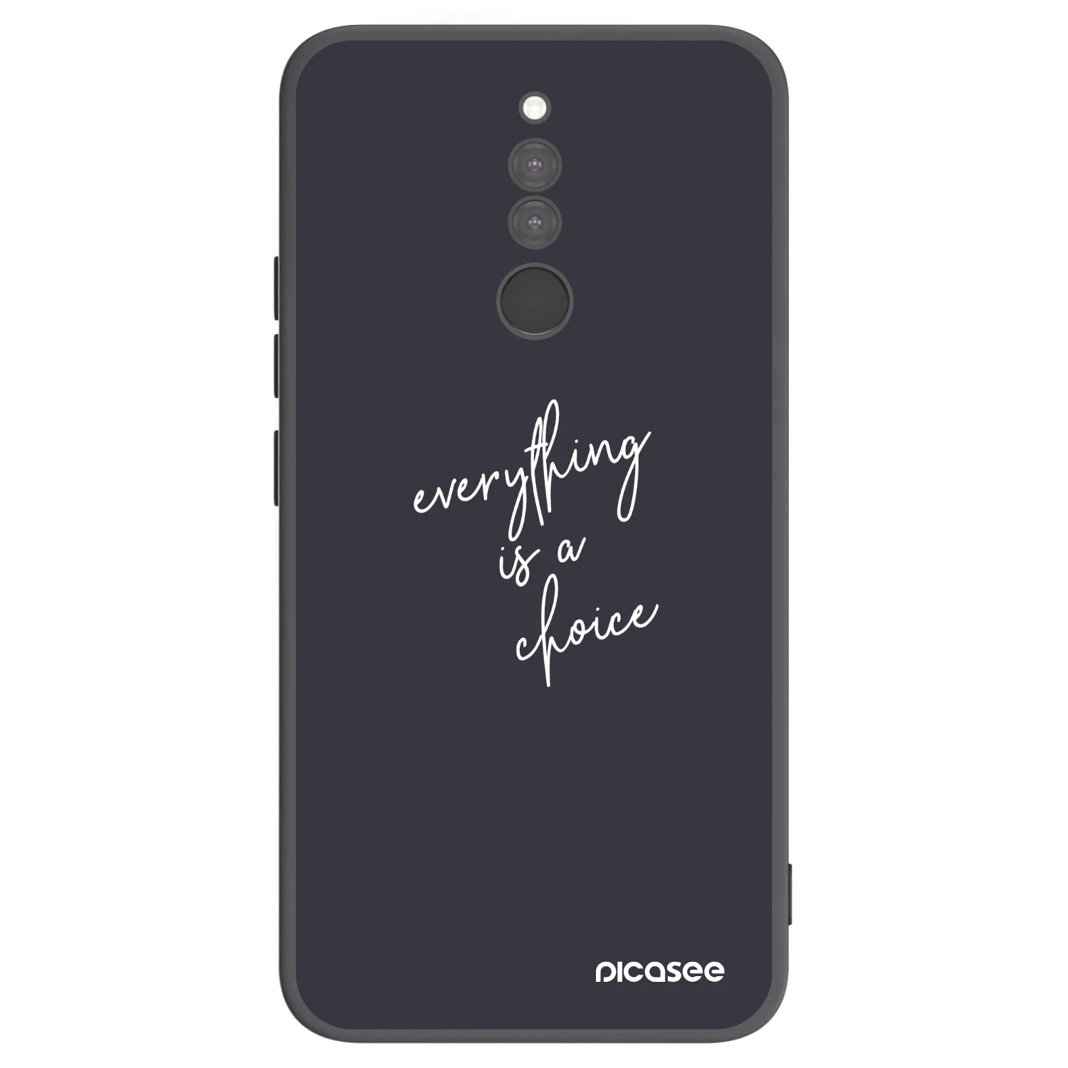 Picasee fekete szilikon tok az alábbi mobiltelefonokra Xiaomi Redmi 8 - Everything is a choice