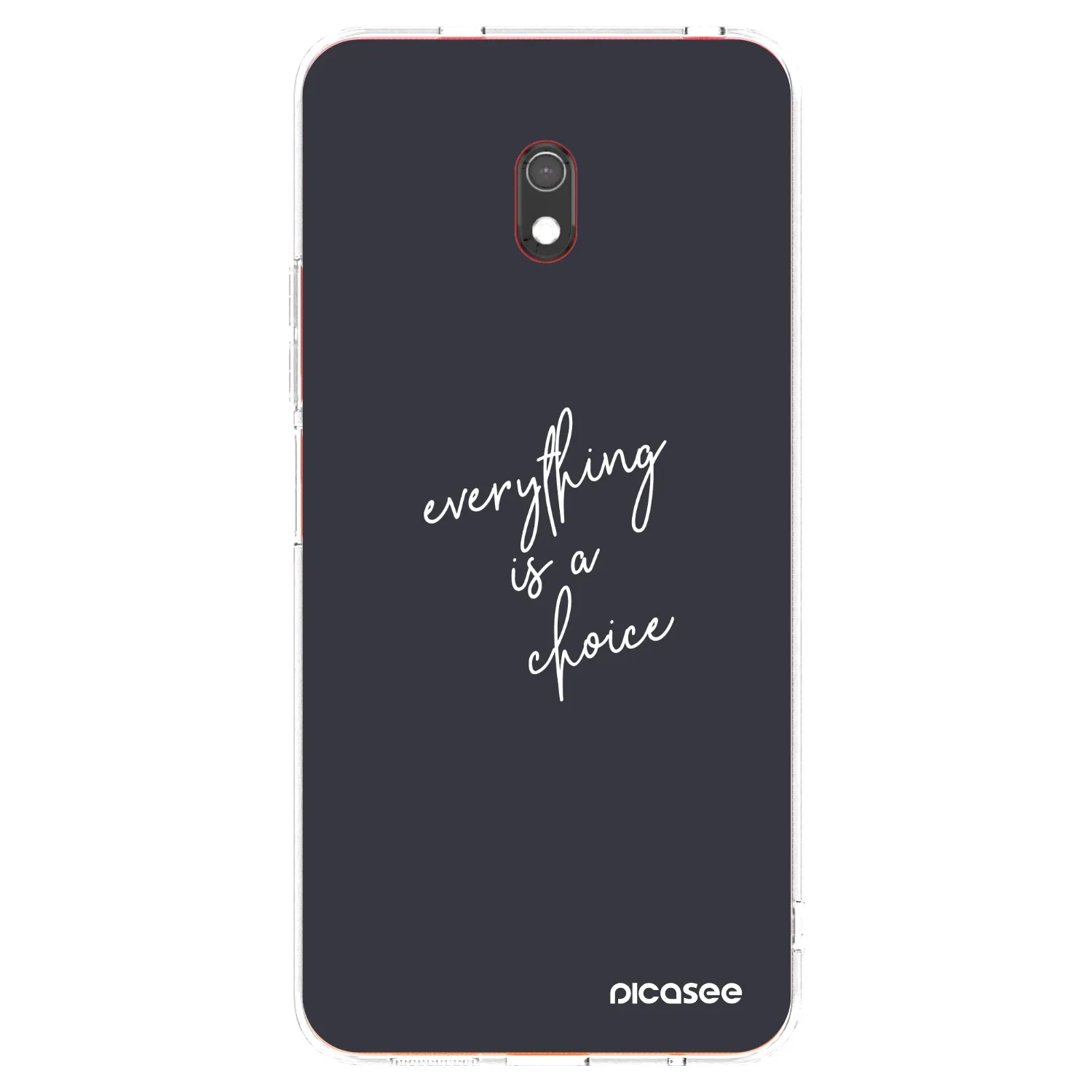 Picasee átlátszó szilikon tok az alábbi mobiltelefonokra Xiaomi Redmi 8A - Everything is a choice