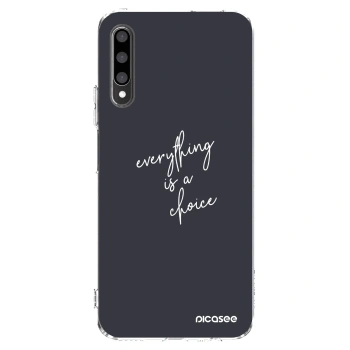Picasee átlátszó szilikon tok az alábbi mobiltelefonokra Honor 9X Pro - Everything is a choice