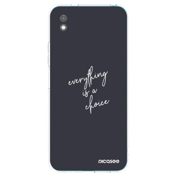 Picasee fekete szilikon tok az alábbi mobiltelefonokra Xiaomi Redmi 9A - Everything is a choice