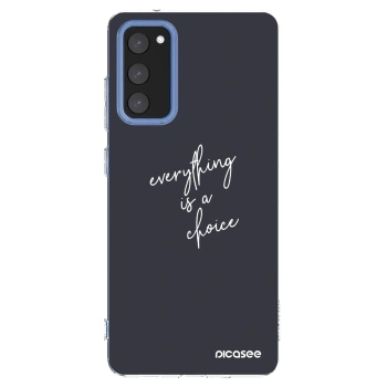 Picasee átlátszó szilikon tok az alábbi mobiltelefonokra Samsung Galaxy S20 FE - Everything is a choice