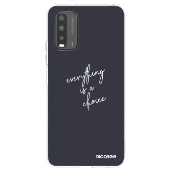 Picasee átlátszó szilikon tok az alábbi mobiltelefonokra Xiaomi Redmi 9T - Everything is a choice