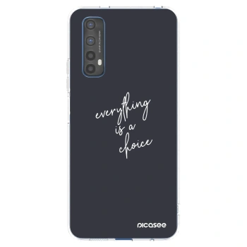 Picasee átlátszó szilikon tok az alábbi mobiltelefonokra Realme 7 - Everything is a choice