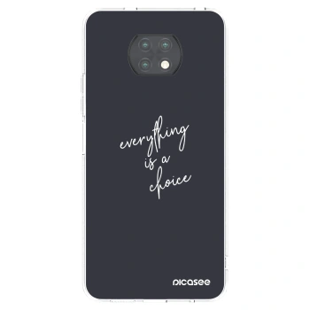 Picasee átlátszó szilikon tok az alábbi mobiltelefonokra Xiaomi Redmi Note 9T - Everything is a choice