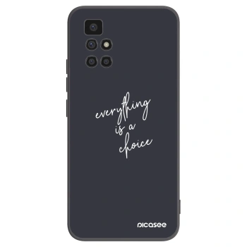 Picasee fekete szilikon tok az alábbi mobiltelefonokra Xiaomi Redmi 10 - Everything is a choice