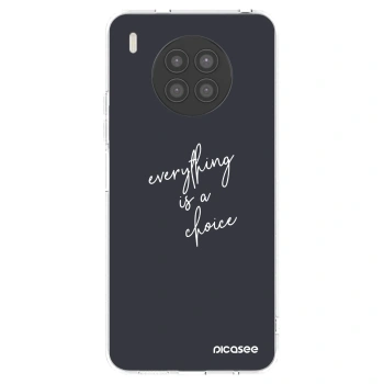 Picasee átlátszó szilikon tok az alábbi mobiltelefonokra Huawei Nova 8i - Everything is a choice