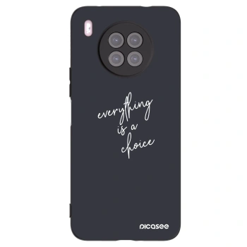 Picasee fekete szilikon tok az alábbi mobiltelefonokra Huawei Nova 8i - Everything is a choice