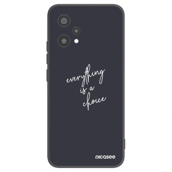 Picasee fekete szilikon tok az alábbi mobiltelefonokra Realme 9 Pro 5G - Everything is a choice