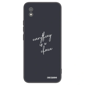 Picasee fekete szilikon tok az alábbi mobiltelefonokra Realme C11 (2021) - Everything is a choice