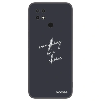 Picasee fekete szilikon tok az alábbi mobiltelefonokra Xiaomi Redmi 10C - Everything is a choice