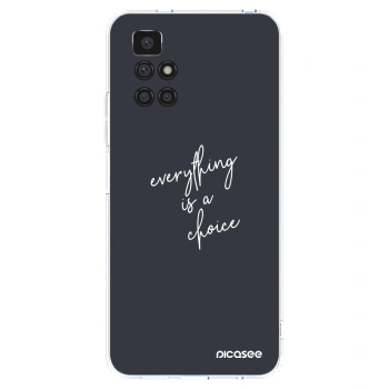 Picasee átlátszó szilikon tok az alábbi mobiltelefonokra Xiaomi Redmi 10 (2022) - Everything is a choice