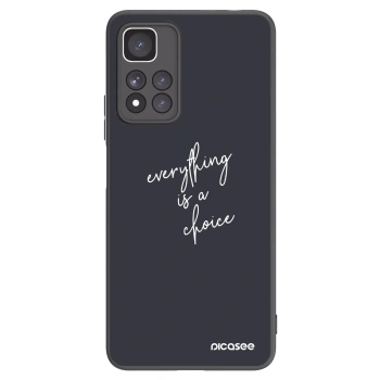 Picasee fekete szilikon tok az alábbi mobiltelefonokra Xiaomi Redmi Note 11 Pro+ 5G - Everything is a choice