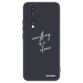 Picasee fekete szilikon tok az alábbi mobiltelefonokra Honor 70 - Everything is a choice