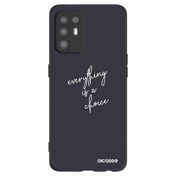 Picasee fekete szilikon tok az alábbi mobiltelefonokra OPPO A94 5G - Everything is a choice