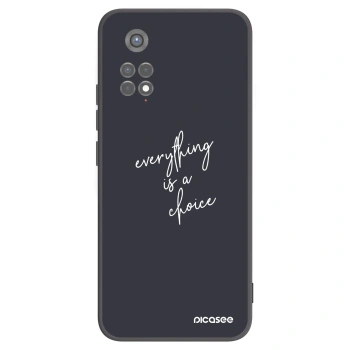 Picasee fekete szilikon tok az alábbi mobiltelefonokra Xiaomi Redmi Note 11S 5G - Everything is a choice