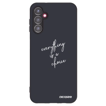 Picasee fekete szilikon tok az alábbi mobiltelefonokra Samsung Galaxy A14 5G A146P - Everything is a choice