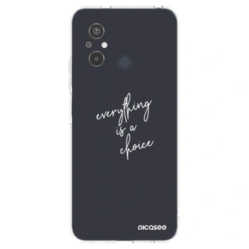 Picasee átlátszó szilikon tok az alábbi mobiltelefonokra Xiaomi Redmi 12C - Everything is a choice