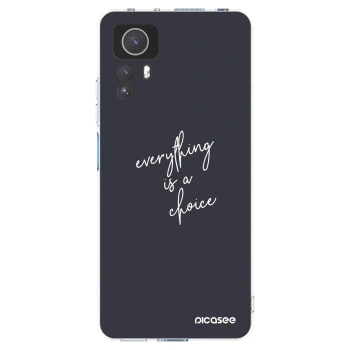 Picasee átlátszó szilikon tok az alábbi mobiltelefonokra Xiaomi Redmi Note 12S - Everything is a choice