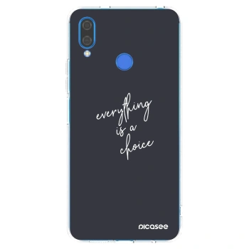 Picasee átlátszó szilikon tok az alábbi mobiltelefonokra Huawei Nova 3i - Everything is a choice