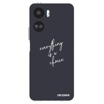 Picasee átlátszó szilikon tok az alábbi mobiltelefonokra Honor 90 Lite 5G - Everything is a choice