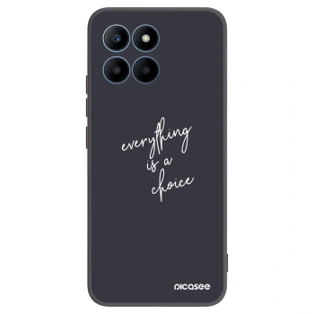 Picasee fekete szilikon tok az alábbi mobiltelefonokra Honor 70 Lite - Everything is a choice