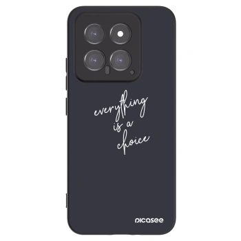 Picasee fekete szilikon tok az alábbi mobiltelefonokra Xiaomi 14 - Everything is a choice