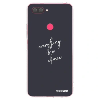 Picasee átlátszó szilikon tok az alábbi mobiltelefonokra Xiaomi Mi 8 Lite - Everything is a choice