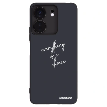 Picasee fekete szilikon tok az alábbi mobiltelefonokra Xiaomi Redmi 13C 4G - Everything is a choice