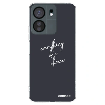 Picasee átlátszó szilikon tok az alábbi mobiltelefonokra Xiaomi Redmi 13C 4G - Everything is a choice