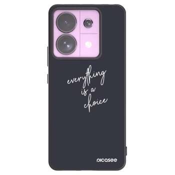 Picasee fekete szilikon tok az alábbi mobiltelefonokra Xiaomi Redmi Note 13 Pro 5G - Everything is a choice