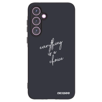 Picasee fekete szilikon tok az alábbi mobiltelefonokra Samsung Galaxy A35 5G A356B - Everything is a choice
